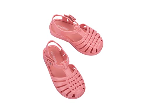 Image of mini melissa Possession Jelly Fisherman Sandal for Toddler and Kids | Iconic Fisherman Jelly Sandal for Toddlers & Girls, Adjustable Buckle, Waterproof, Bubblegum Scent, Play & Dress Shoes