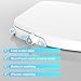 Bidet Toilet Seat for Round Toilet, Non-Electric Dual Nozzle Bidet Attachment with Soft Close Lid, Feminine Hygiene Toilet Seat Cover for Women, Easy Install, White