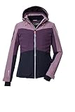 killtec Damen Skijacke/Funktionsjacke mit abzippbarer Kapuze und Schneefang KSW 30 WMN SKI JCKT, pflaume, 38, 43416-000