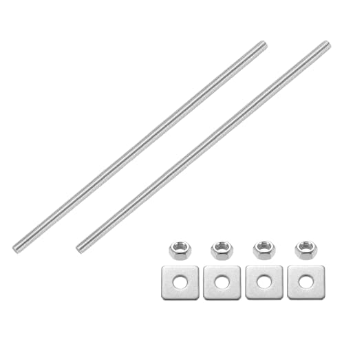 uxcell S˂bh 2 M10-1.5 Xbhsb` 350mm XeXX`[ Ep S˂X^bh ibgƃbV[t NvAnK[AU{gp