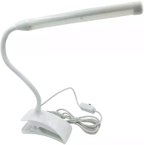 Luminária LED Flexível com Clipe e Cabo USB, 3 Níveis de Iluminação – Ideal para Leitura, Mesa de Estudo, Escritório e Quarto - NEXUS MARKET