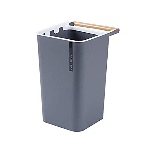 Corbeille à papier plastique design avec anneau de serrage pour chambre et salon