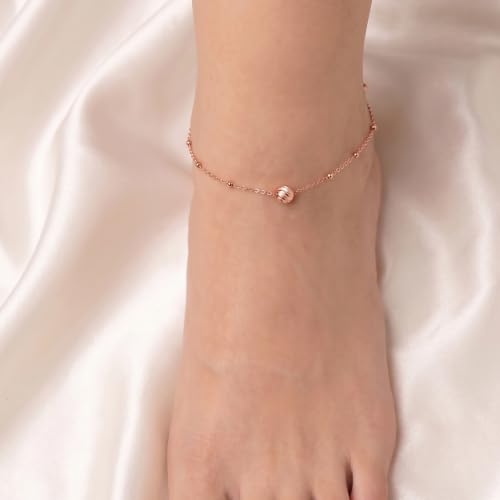 Image of 925 Silver Triple Evil Eye Anklet for Women | Adjustable Payal