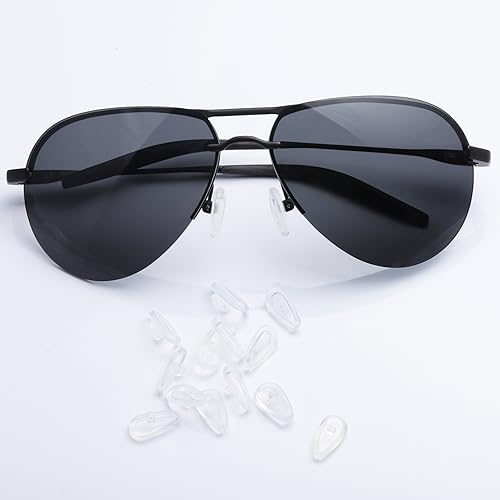 Image of Clear Replacement Nose Pads for Oakley Tincup 0.5 Ti OX5099 /Wiretap 2.0 OX5152 /Base Plate OX3232 /Wingback SQ OX5148