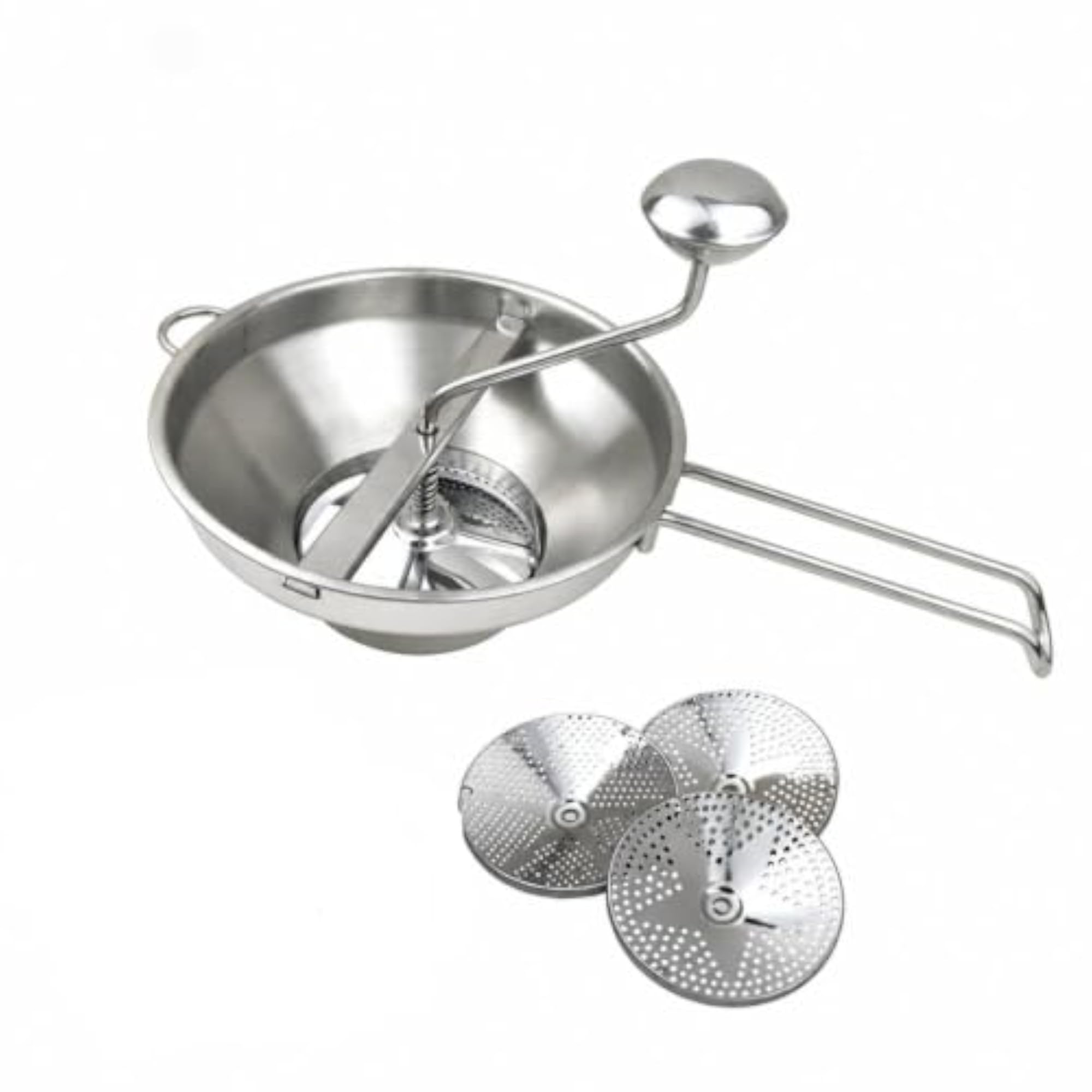 Easy to Clean Food Mill with Interchangeable Plates