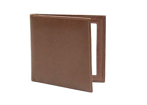 Karandu Double 4X4 Square Leather Picture Frame - Cognac #TOP6