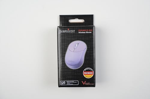Image of Perixx PERIMICE-802PP Wireless Bluetooth Mouse - Portable Design - Compatible with Windows, iOS, and Android PC, Laptop, Tablet, and Smartphone - Purple