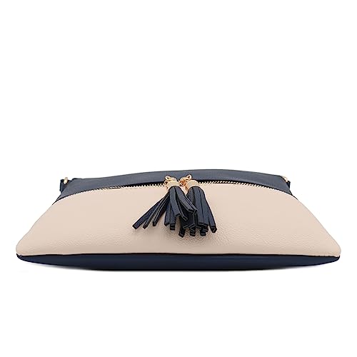 Image of DELUXITY Lightweight Medium Crossbody Bag with Tassel