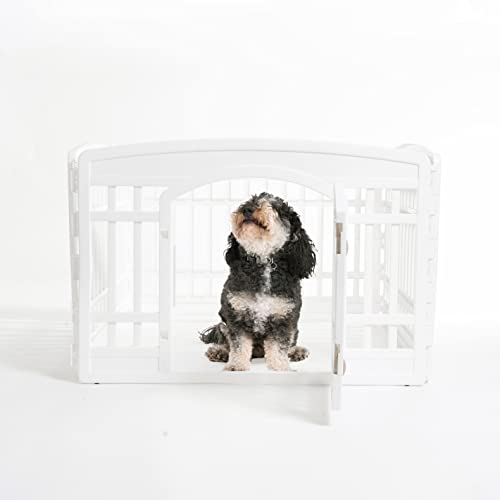 Iris 586680 Usa Dog Playpen, 4-Panel 24 Inch Pet Playpen With Door, Puppy Playpen thumb #6