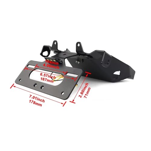 Support plaque d'immatriculation Ducati Monster finition premium