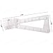 WORKER AK Style Shoulder Stock for nerf N-Strike Elite and Nerf Modulus Series Toy (Transparent White)