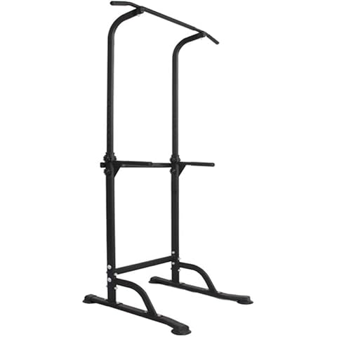 DlandHome Power Tower Größe verstellbar multifunktionale Kraftstation Fitness Krafttraining Dip-Stationen Klimmzugstange Cover