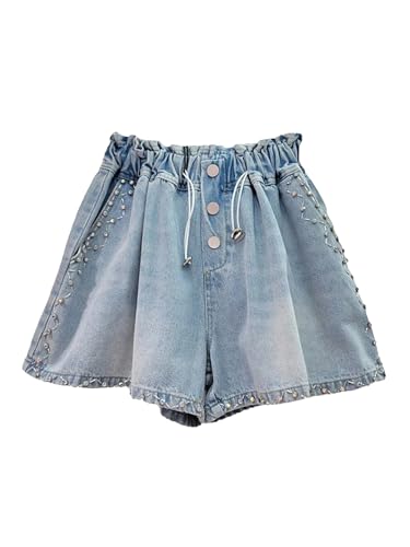 Short en jean taille haute cordon pour femme adieu les vêtements serrés au bureau