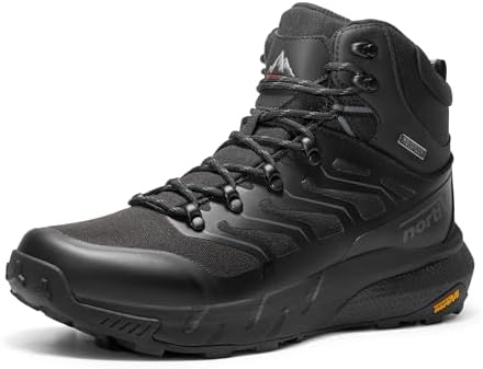 NORTIV 8 Men's Lightweight Hiking Boots Waterproof Breathable Outdoor Trekking Camping Ankle Boots Fern