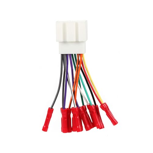 Scosche FD16BCB compatible con Ford Power/Speaker Connector/arnés de cables para instalación estéreo de posventa con cables codificados por colores y conectores de cable preinstalados
