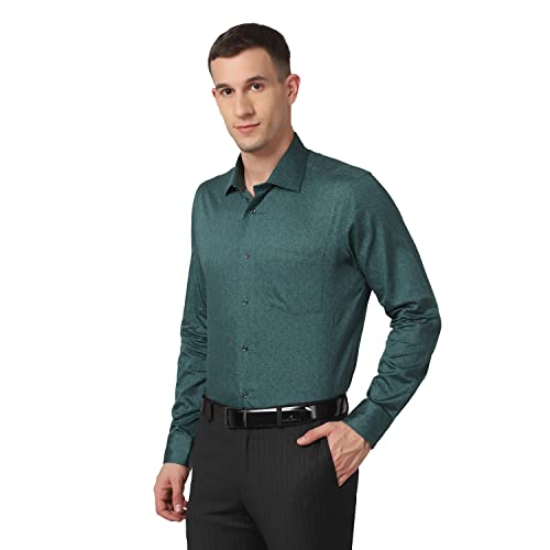 Image of blackberrys Printed Cotton Slim Fit Mens Shirt