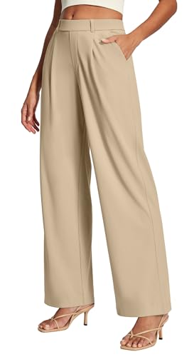 Ewedoos Womens Dress Pants Wide Leg Stretchy Work Pants Women