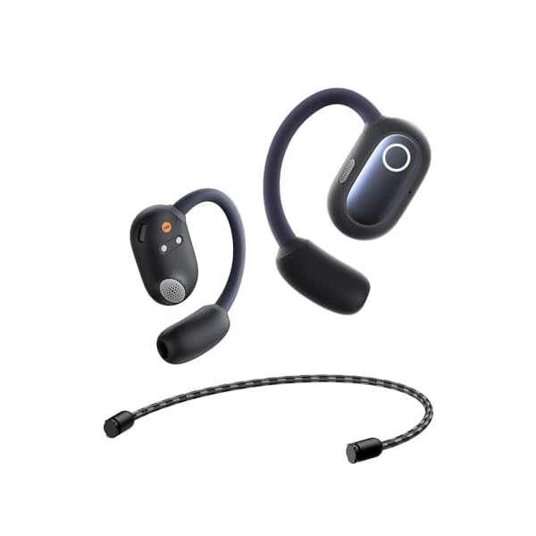 Baseus Open Ear Headphones with Directional Acoustics, Punchy Bass, Stable Fit, Ultra-Light Weight, IPX4 Waterproof, ENC Mics, Bluetooth 5.3 Open Ear Earbuds for Running, Workout, Gym – Eli Sport 1