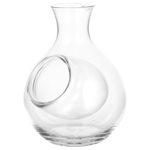 SHINEOFI Carafe à Liqueur en Verre Cristal Japonerie 300Ml Distributeur de Vin Glacé Transparent Carafon Élégant pour Bar et Maison Accessoire Pratique pour Service de Boissons