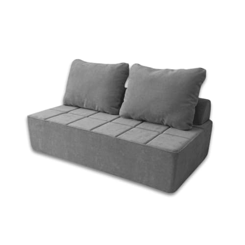 Catálogo para Comprar On-line Salas A Meses Sin Intereses los 10 mejores. 42 Naap Concept Sillón Nest Modular – Individual, Doble o Triple | 100 % Espuma, Respaldos Removibles, Sin Madera, Ligero y Versátil para Sala Moderna (Gris, Doble)