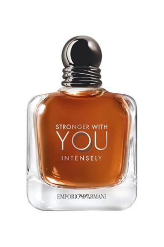 Armani Beauty - Stronger With You Intensely - Cologne for Men - Fougère Ambery Woody Men’s Fragrance - Pink Pepper, Lavender, Vanilla Notes - 3.3 Fl Oz