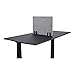 Stand Up Desk Store ReFocus Raw Noise and Distraction Reducing Freestanding Acoustic Desk Divider Mounted Privacy Panel (Castle Gray, 20.9
