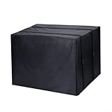 Pumixiy Cubierta exterior ajustable con correas de aire, hebillas negras a presión, repelente al agua y cubierta de acondicionador para protección contra el polvo y aire frío (43 x 34 x 32 cm)