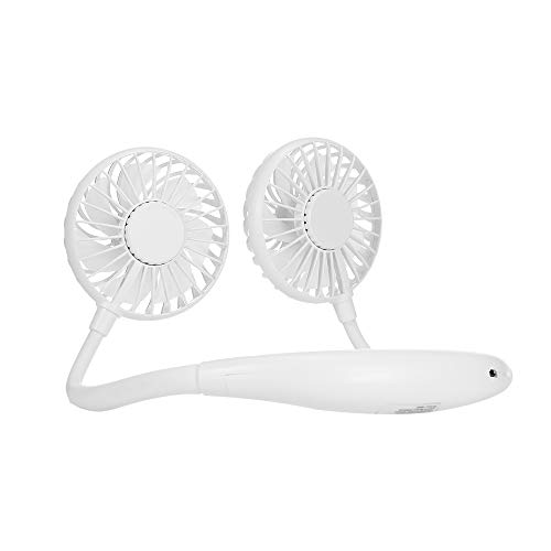 KKmoon Ventilador portátil pendurado no pescoço Ventilador portátil mini USB recarregável Ventilador