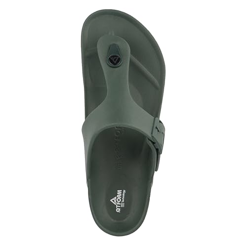 Image of Men's Lightweight Comfort Slides Single Buckle Slip-on Adjustable EVA Orthopedic Flat Slippers.
