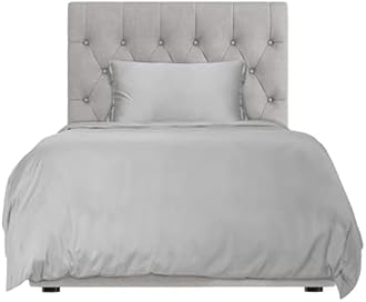 Hotel Sheets Direct Duvet Cover Bed Linen Set, 2 -Piece Set, Grey, Twin XL