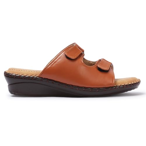 Image of Vendoz Women Doctor Sole Comfortable Beige Sandals