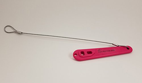 Oxygen Wrench with Wire Rope and Slot for Easily Removing Oxygen Tank Seals for D and E Oxygen Cylinders Pink