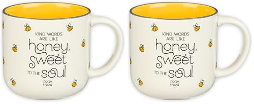 Set 2 Mugs de Cerámica Grandes Amarillo 15 oz miniatura 1