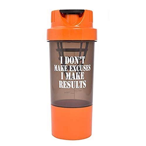 HAANS Printed Protein Shaker Bottle 500ml, Orange (B07QB22RBT) Amazon Price History, Amazon Price Tracker