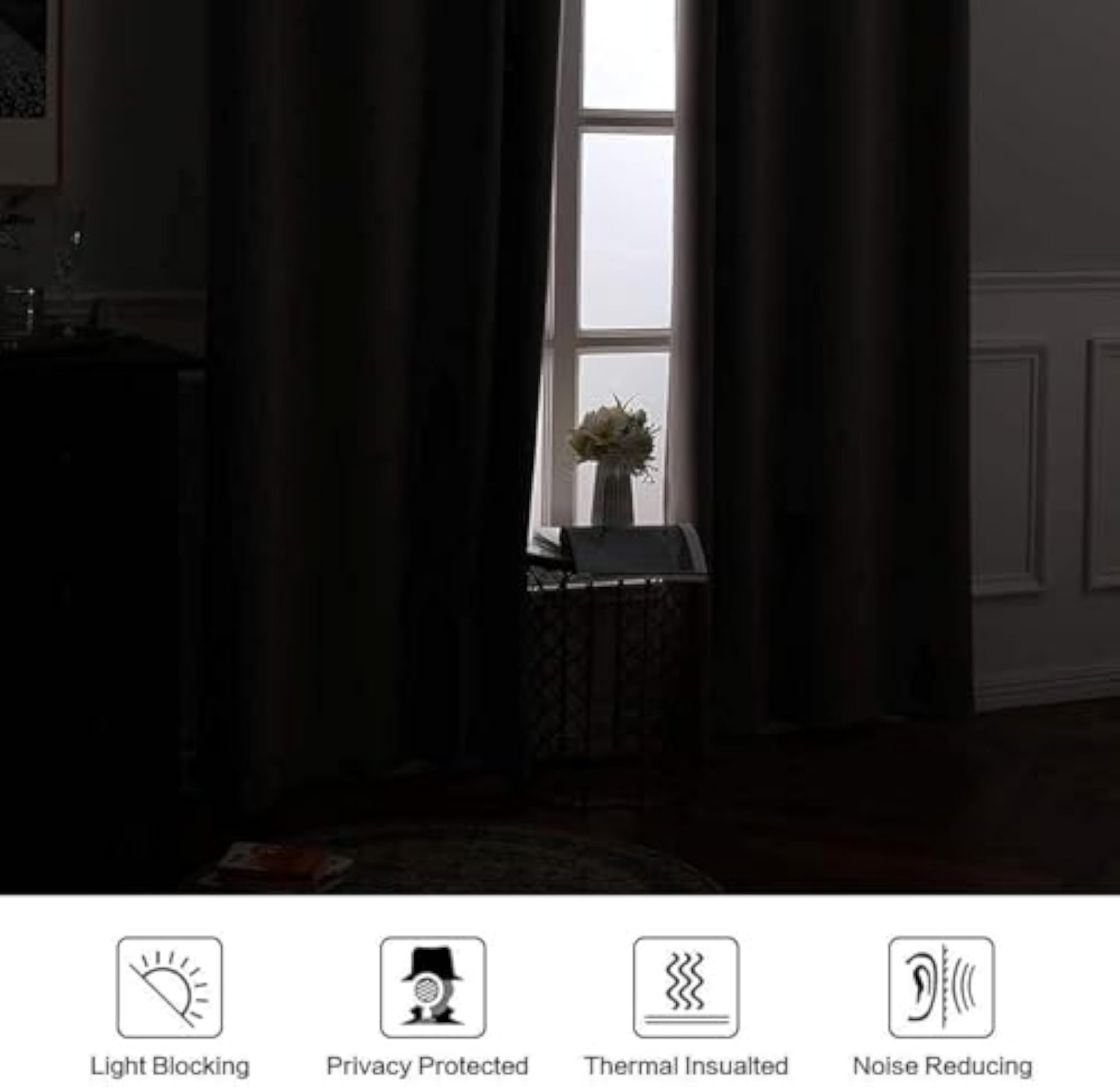 Solid Blackout Curtains, Royal Handloom