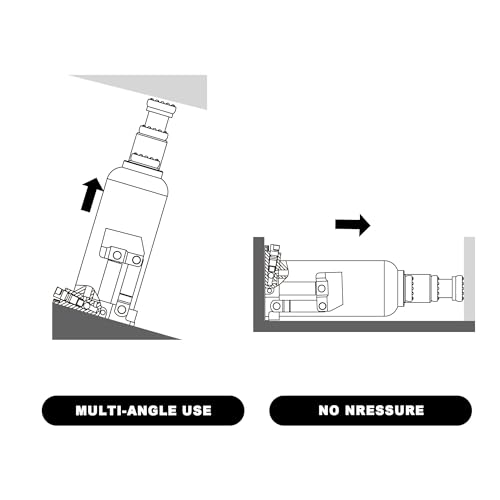 BIG RED T90413-4 Torin Hydraulic Bottle Car Jack with Carrying Case: Vertical and Horizontal Dual Use, 4 Ton (8,000 lb) Capacity, Red