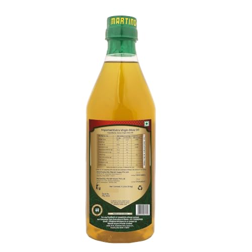Image of Martino Extra Virgin olive oil 1 litre (Pack of 2) | Cold Pressed | Unrefined Pure Olive Oil | Ideal for Cooking, Salad Dressings, Marinades & Drizzling | Premium Olive Oil for Indian Cooking