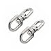OFFSCH 2pcs Hanging Plant Pulley Swivel Hook Dual Clip Swivel Plant Hanger Swivel Connectors Clasp Hanging Basket Spinner Stainless Steel Hooks to Rotate Wind Chime Plant Stand