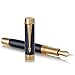 Parker Duofold Centennial Fountain Pen Prestige Blue Chevron Fine Solid Gold Nib Black Ink and Convertor (1931369)