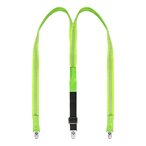 Preisvergleich Produktbild Aissy 25mm Light Up LED Hosenträger für Herren und Damen Grün