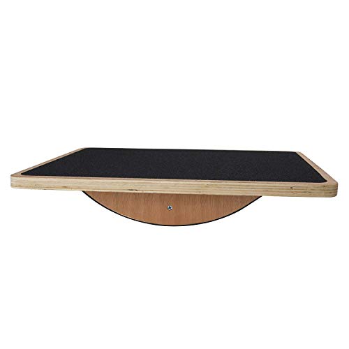 Houseables Balance Board, Physical Therapy Rocker, 13.5” x 17.5”, Wooden Wobble Tilt,