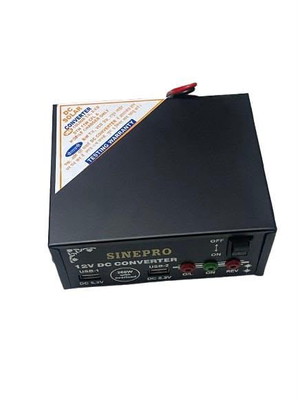 12V 200W DC to AC Power Inverter Converter with USB Port | Dual Universal AC Socket | Car Power Inverter | Portable Power Converter-image-14