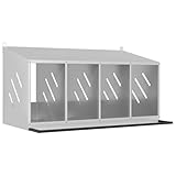 Ce pondoir à poules offre un espace ample et organisé pour que vos poules puissent pondre confortablement leurs œufs.