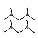 Amplia compatibilidad: estos cepillos laterales de repuesto están diseñados específicamente para robot aspirador V3s 3Spro A4 A4S A6 5V 5Spro asegurando la compatibilidad con tu dispositivo. El paquete incluye cuatro piezas para mantener todas las superficies duras limpias y mejorar el rendimiento de tu barredora.