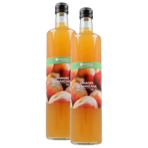 Vinagre de Manzana Bio | Pack 2x750ml | Naturitas Essentials | Sin Filtrar