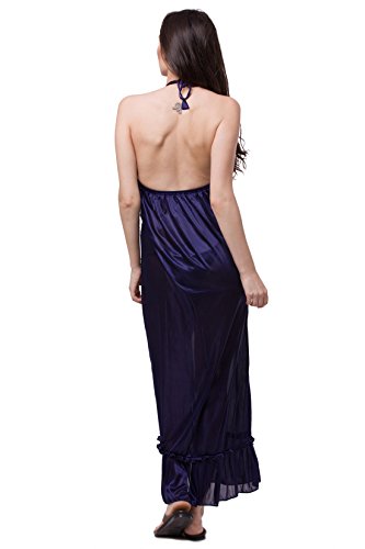 Image of Fasense Women's Satin Maxi Casual Regular Nightgown