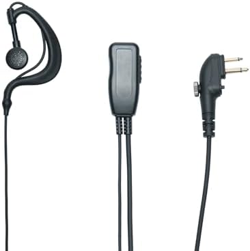 BVMAG C Shape Earpiece Headset with PTT Mic Compatible with HYT Hytera TC508 PD402i BD502i PD562i BD502 PD502 PD562 TC-580 Walkie Talkie Radio - 1