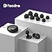 Faedra Ear Plugs for Sleeping 40dB Noise Cancelling, Reusable Soft Silicone Ear Plugs for Noise Reductiong, Earplugs for Sleep with 8 Ear Tips for Concerts, Snoring, Work, Shooting, and Travel (Black)