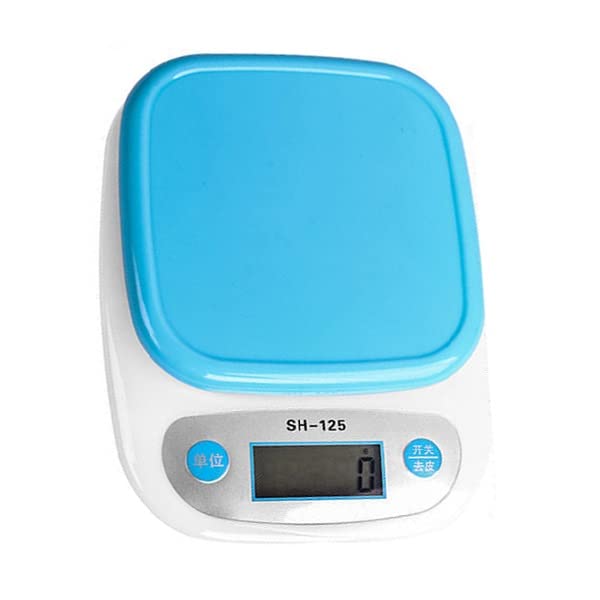 Échelle de cuisine numérique Grand plateau 5 kg, balance alimentaire électronique de cuisson électronique 5000g avec back-éclairé LCD Affichage, mode et fonctionnalités TARE CT/LB/OZ/G