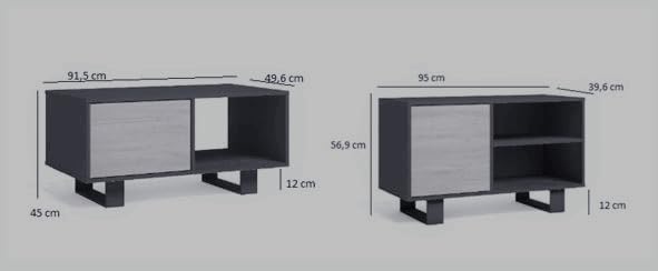 Muebles de Salón Skraut Home Conjunto Wind para Decorar Comedores Modernos Pequeños 3